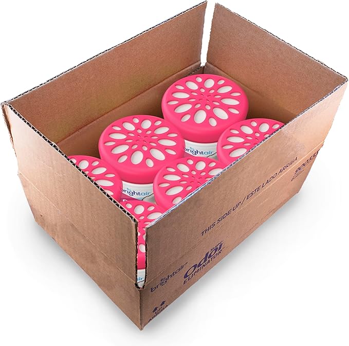 Bright Air 14 oz. Super Odor Eliminator, For Medium-Size Spaces, Tropical Paradise & Pineapple Scent, Case of 6, Air Freshener, Natural Essential Oils, Lasts Up to 90 Days Each