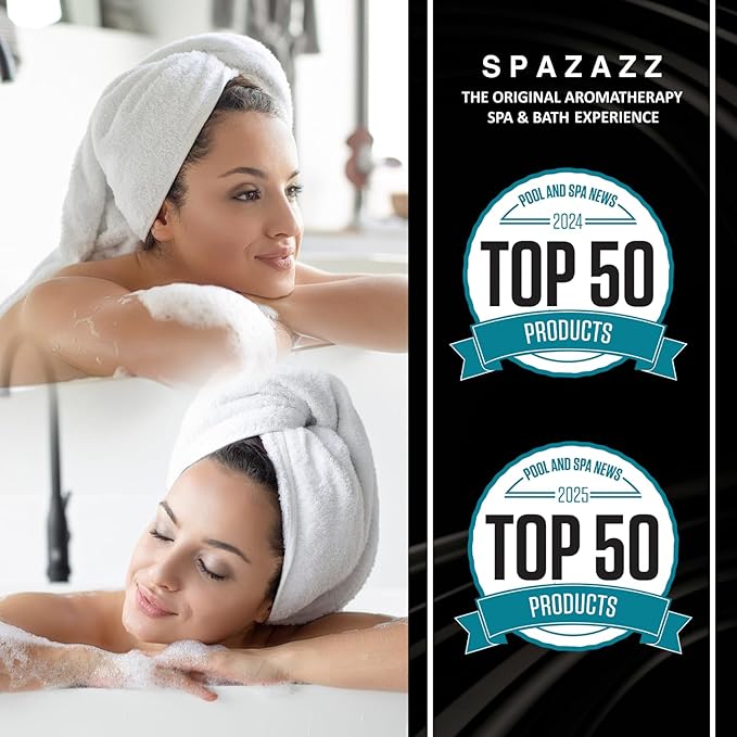 Romantic Couples Spa Gift Set – Spazazz Aromatherapy Bath Salts 3-Pack (17oz Each) – Passion, Romance & Bottoms Up – Sensual Bath & Hot Tub Soak for Valentine’s or Anniversary