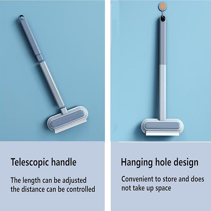 2 Pcs Pet Hair Removel Tool,4 in 1 Multifunctional Pet Dog and Cat Hair Removal Broom, Cleaning Brush for Furniture, Couch, Carpet, Clothes,Window, Reusable Washable