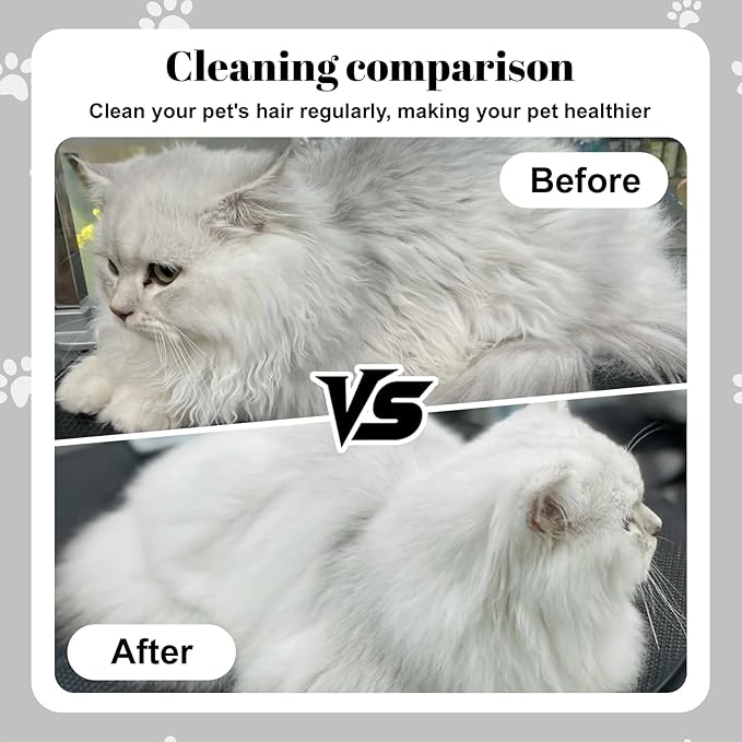 5-in-1 Pet Grooming Kit for Cats and Dogs – Flea Comb, Double-Layer Dense Tooth Comb, Knot Remover & Wave Massage Brush with Stainless Steel Teeth, Non-Slip Handle, Safe for Shedding Removal & Massage