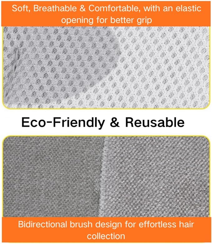 2 Pcs Static Pet Hair Removal Gloves for Dogs & Cats, Newly Upgraded Thickened Reusable Electrostatic Hair Removal Gloves, Pet Hair Removal Tool for Clothing, Couch, Carpet, Car Seats
