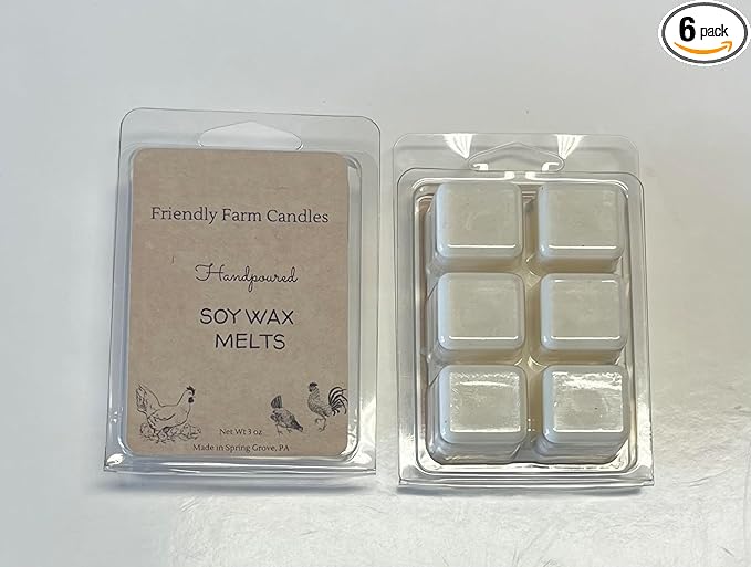 Friendly Farm Candles Soy Wax Melts, Wax Cubes Strong Scent Long Lasting (3 oz.) (Cherry Tobacco)