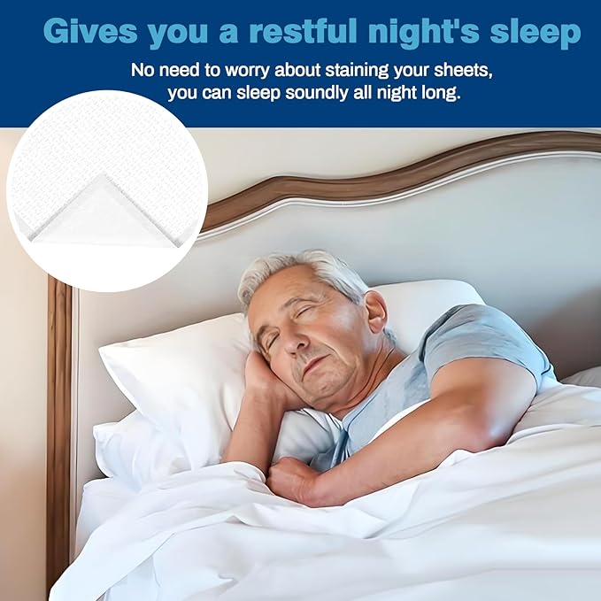 23"X36" Individually Wrapped Premium Disposable Pad Heavy Duty 70 Grams Underpads Disposable Incontinence Chucks Bed Pads for Adult, Kids or Pets (30 PCS)