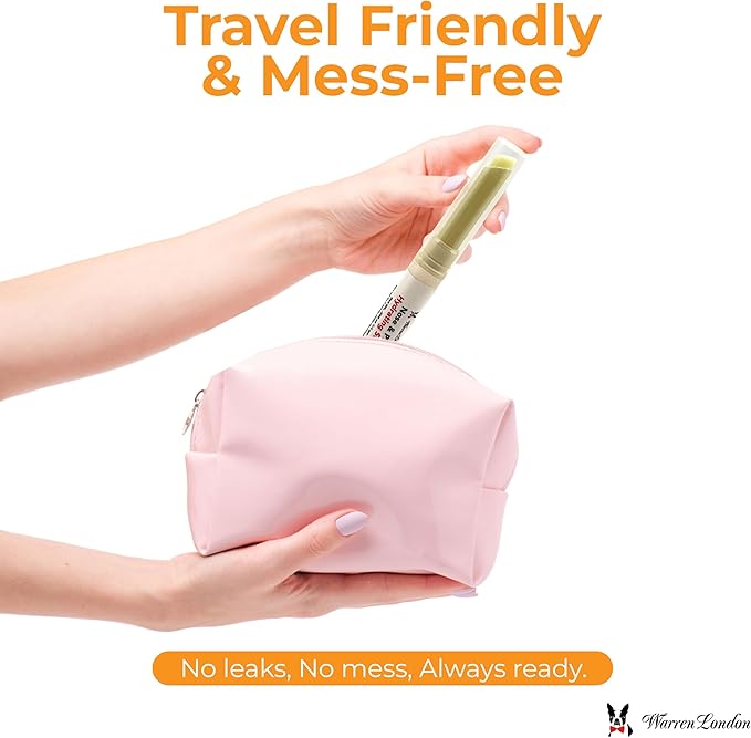 Warren London Nose & Paw Balm Stick for Dogs | Hydrating Moisturizer for Dry, Cracked Paw Pads | Soothes & Protects Dog Paws and Noses | Easy Glide-On Application