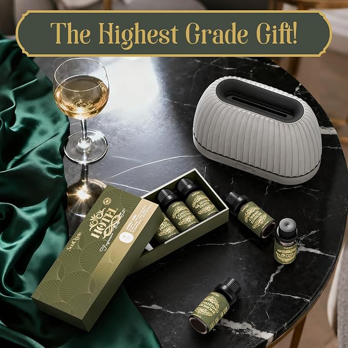 Hotel Diffuser Oils Gift Set, Hotel Collection Fragrance Oil, Luxury Scent Essential Oils Set for Diffuser Home, Inspired by The Four Season and More Scents, Gift for Women and Men