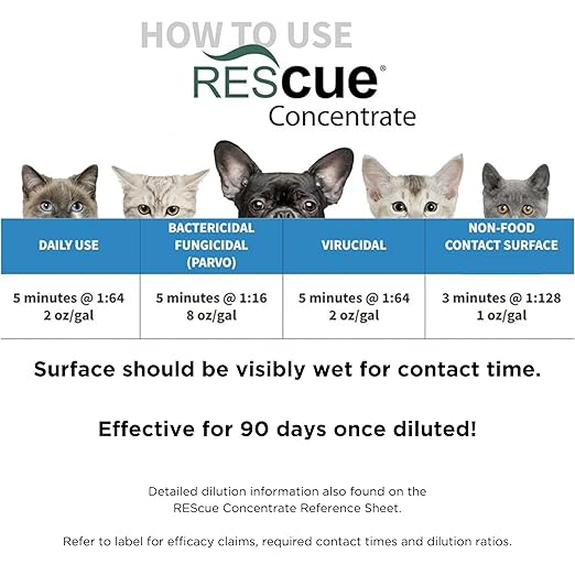 REScue Canister Wipes & Gallon Concentrate – Disinfectant Cleaner for Vet Use, Designed to Clean Kennels, Litter Boxes & More