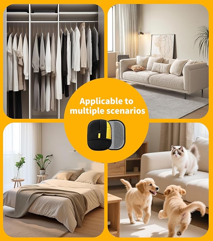 2 PCS Pet Hair Removal Glove .Upgraded Thickened Reusable Electrostatic Pet Hair Remover Glove Tool .Dogs & Cats pet hair glove.Used for Sofas, Bed Sheets, Carpets, Clothes, Curtains and Car Seats.