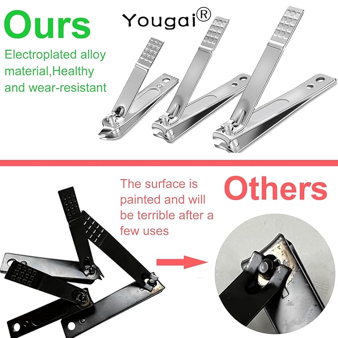 Yougai Manicure Set 18 in 1 Nail Clippers, Stainless Steel Professional Grooming Kits, Nail Care Tools Pedicure kit with Luxurious Travel Case