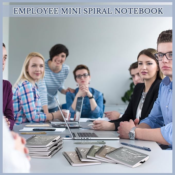 Honoson 50 Sets/100 Pcs Medical Assistant Employee Appreciation Gifts May You Be Proud The Work Notebook with Ballpoint Pen Inspirational Journals Bulk Thank You Gifts for Team Coworker (Chic Color)