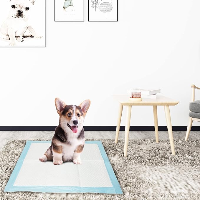 kathson 100PCS Guinea Pig Cage Liners Disposable 13" x 18" Rabbit Disposable Potty Training Pad Super Absorbent & Leak-Free Pet Supplies for Bunny Kitten Small Dog Guinea Pig