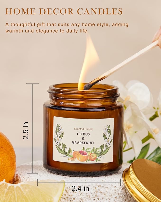 Christmas Candle Gift Set for Women, 10 Pack Long Lasting Scented Soy Candles, Aromatherapy Candles for Home Relaxation, Perfect Holiday & Christmas Gifts