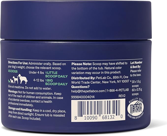 PetLab Co. ProBright Advanced Dental Powder - Dog Breath Freshener - Teeth Cleaning Made Easy – Targets Tartar & Bad Breath - Packaging May Vary - Formulated for Extra Small Dogs