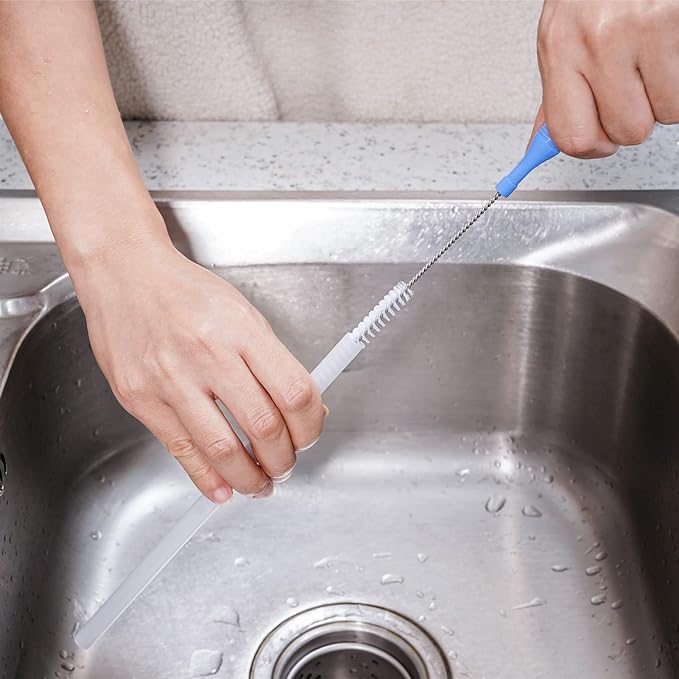 Bottle Brush Cleaner 5 Pack - Long Handle Water Bottle and Straw Cleaning Brush Set for Washing Narrow Neck Bottles, Sport Bottles, Kombucha, Wine Decanter, Flask, Beer Brewing Supplies