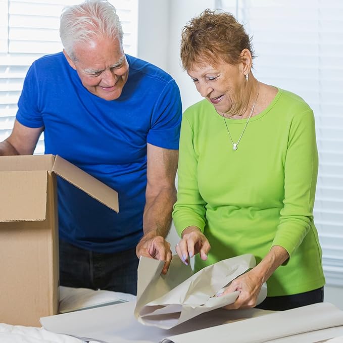 Uboxes 50 Pounds of Packing Paper, off white, NEWSPRINTW50