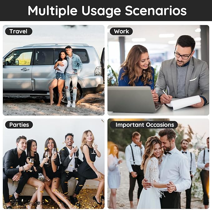 Segbeauty Mini Perfume Spray Bottles, 5 Set of 10ML Clear Glass Travel Perfume Atomizer Refillable, Empty Tiny Sprayer Fragrance Scent Sample Spray Containers Cosmetics Essential Oil Dispensing Bottle