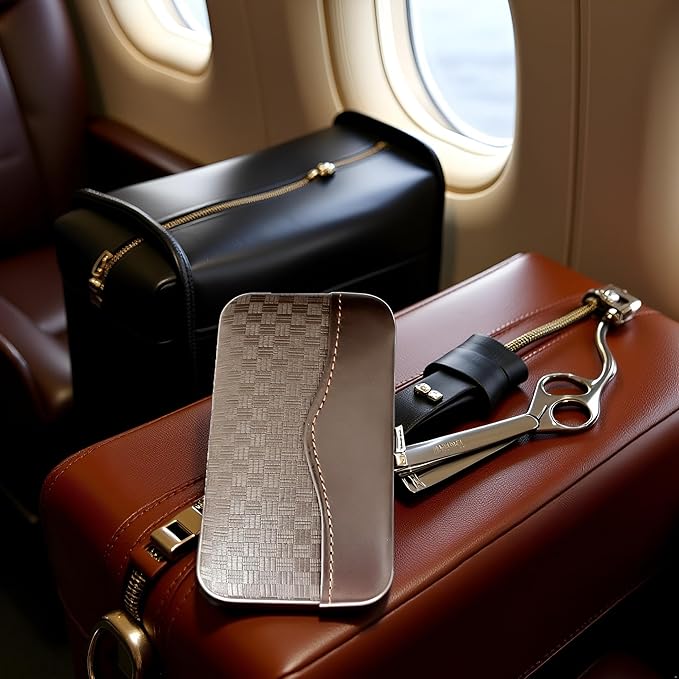 Nail Clippers Set Fingernail and Toenail Clipper Cutters, Manicure Pedicure Kit Professional Grooming Kits, Nail Care Tools with Travel Case