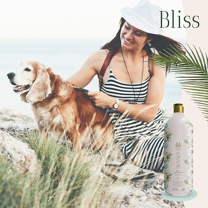Hydra Senses Bliss Conditioner for Dogs and Cats, Coconut Water and Almond Oil Cat and Dog Conditioner, Moisturizes and Repairs Damaged Coats
