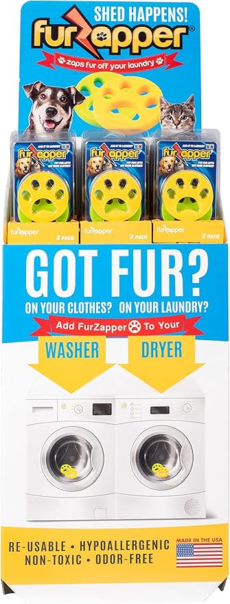 1 PK FurZapper Pet Hair Remover for Laundry