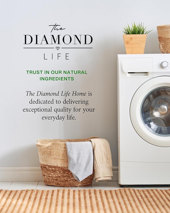 Home "CASHMERE" Powdered Luxury Laundry Detergent Powder & Booster – Ultra-Concentrated Peachwood & Patchouli Scent – Natural, Stain-Fighting, HE Safe, Gentle on Skin – 32 oz/64 Loads