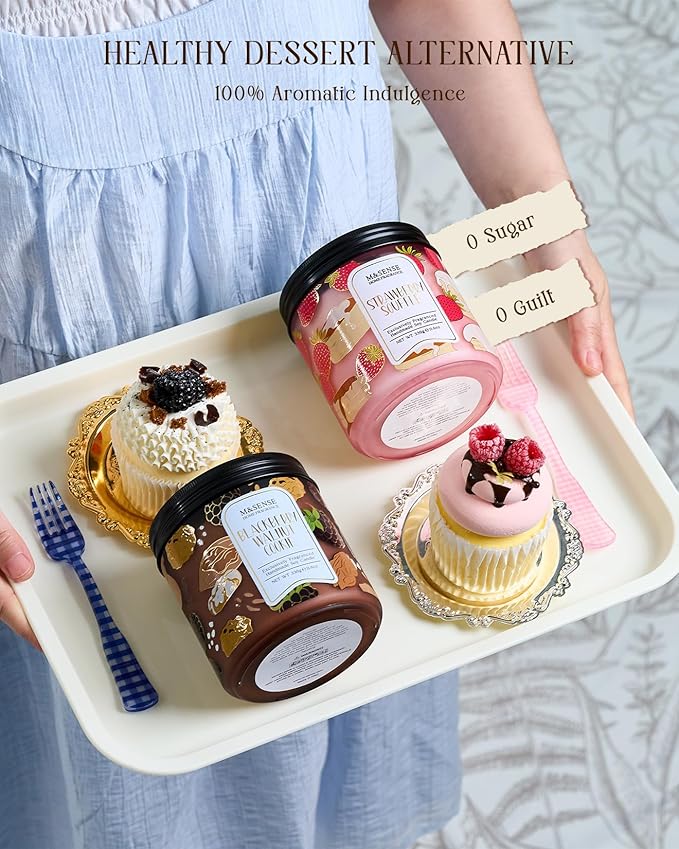 M&SENSE Pistachio Caramel Scented Candle, 11.6oz Natural Soy Wax Non Toxic, 2 Wick Jar Candle, Up to 70 Hours Clean Burn, Housewarming Gift for Women, Nutty Sweet Aroma for Home Office Comfort