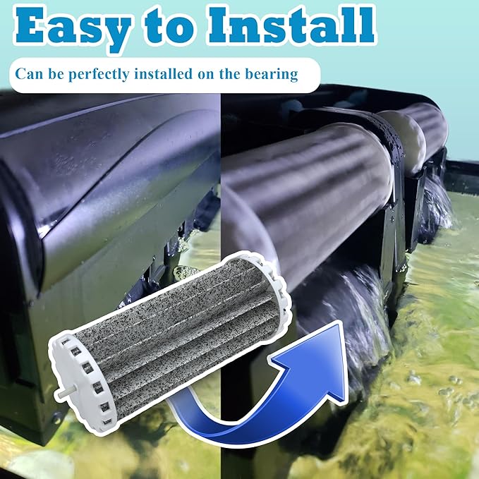 Newke 2 Pack Upgraded PRBW2350B Activated Carbon Bio Wheel Aquarium Tank Filters Replacement Parts for Marineland 200B 350B Assembly Filter Parts, Perfect refills for Penguin 200B 350B Assembly Filter