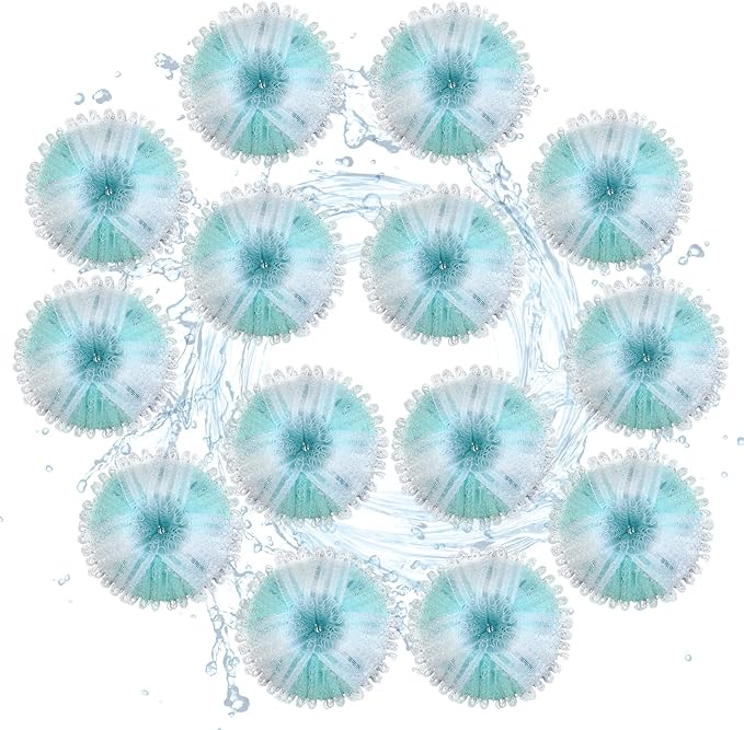 16 Pcs Laundry Pet Hair Remover Reusable Washing Hair Catcher Floating Pet Hair Removal Balls Lint Remover Balls Easy to Use Washing Balls for Pet Hair Washing Machine Dryer Clothes