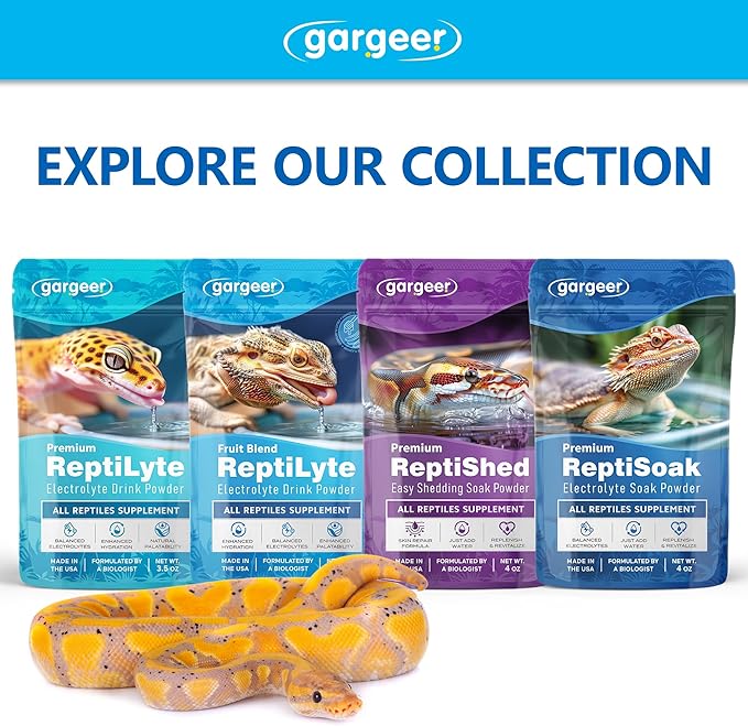 'ReptiLyte' Electrolyte Drink Supplement with Fruit for Reptiles | Hydration & Palatability Boost | Bearded Dragons, Geckos, Lizards, Tortoises | Made in USA. Enjoy!