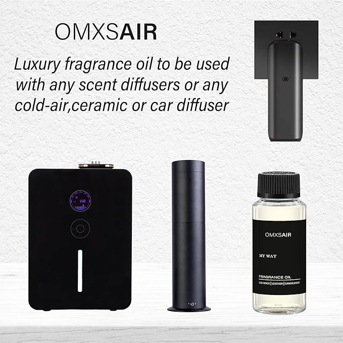 My Way Hotel Diffuser Oil & Home Luxury Fragrance Scents -120ml- Comforting Sandalwood, Cedarwood & Iris - Aromatherapy Oil Blends My Way Fragrance Essential Oils for Diffuser