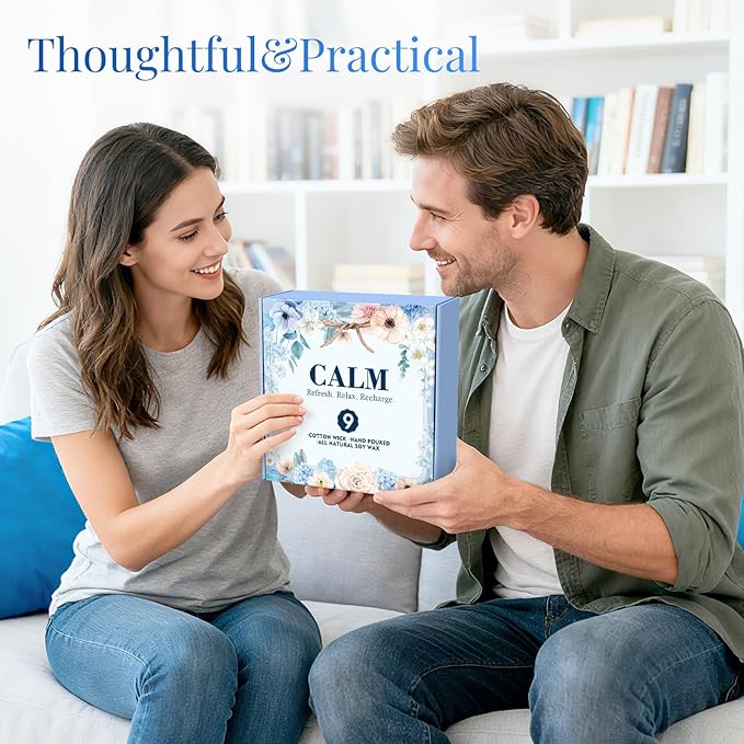 BlissfulOasis Scented Candles Set, 22.5 oz 9 Pack Candles for Home Scented, 135-180 Hours Candle Present Set for Men and Women, Scented Candles Present Set for Birthday, Valentine's Day, Christmas