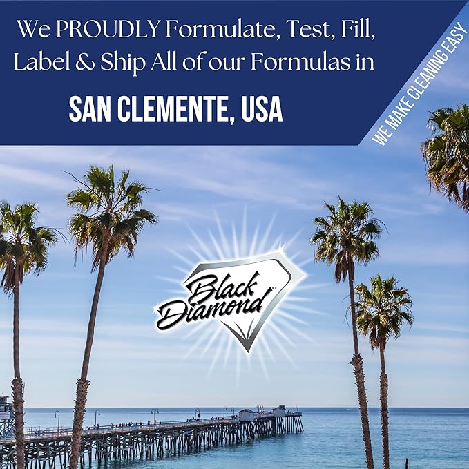 Black Diamond Ultimate Grout Cleaner: Best Cleaner for Tile, Ceramic, Porcelain, Marble Acid-Free Safe Deep Cleaner & Stain Remover for Even The Dirtiest Grout. (1-Quart/1-Gallon/sm brush)