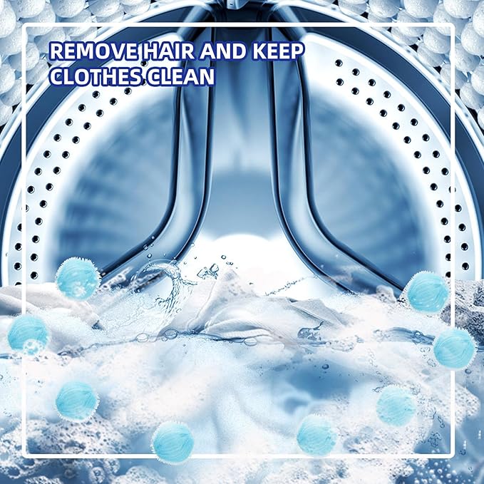 20 pcs Pet Hair Remover for Laundry, Reusable Dog & Cat Hair Remover Tool, Effectively Removes Pet Hair, Lint and Dander from Bedding and Clothing, Suitable for Washing Machines, Dryers