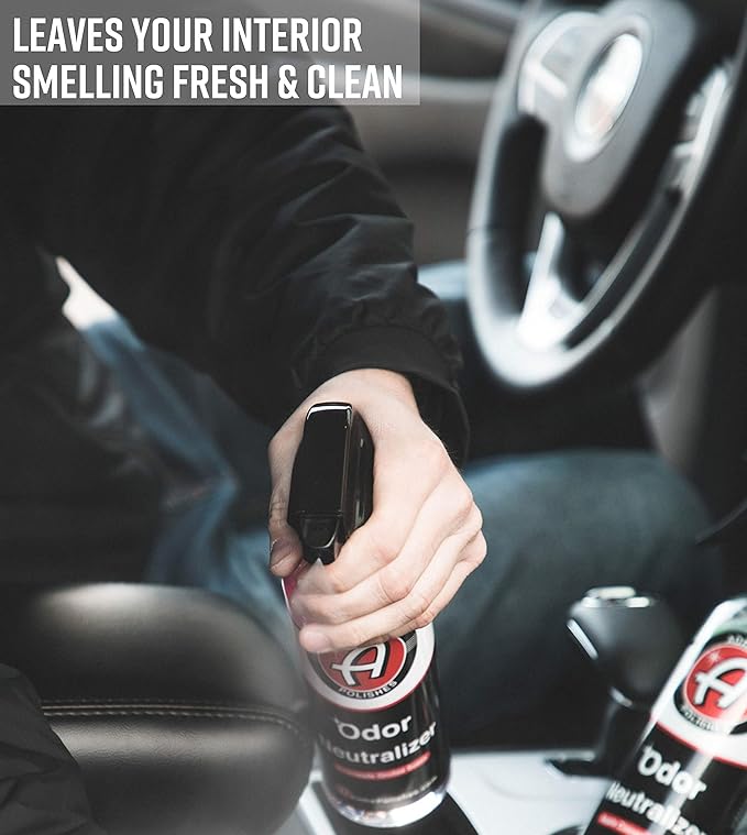 Adam's Polishes odor Neutralizer (Clean Cotton, 16 fl. oz) - Car Air Freshener Spray That Eliminates Harmful Odors from Car Interior Accessories, Leather, Carpet, Upholstery & Pet Odors