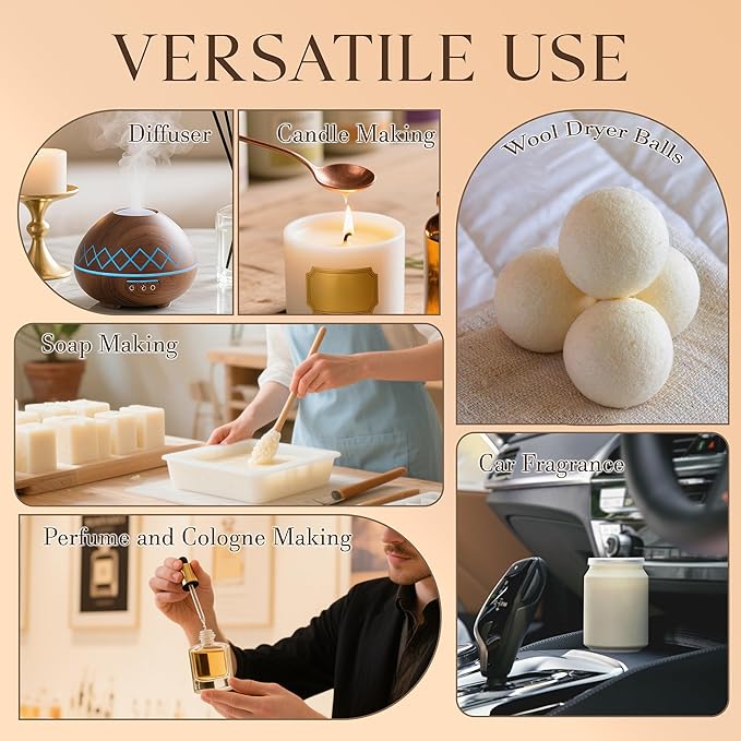 Hotel Diffuser Oils Gift Set, Joosing Hotel Scent Essential Oils 4 x 30ml Large Bottles (4 Fl Oz Total), Premium Fragrance Oil No. 10009 The Venetian for Aromatherapy Diffusers and Humidifiers