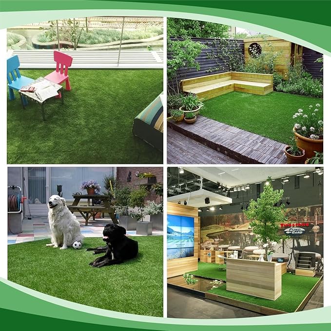 118 x 39.5in Dog Grass Pad, Extra Large Artificial Grass Turf Mat, Fake Grass for Large Dog Potty Training Indoor Outdoor Balcony Patio Lawn Decoration