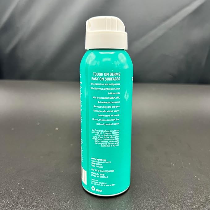 Purefypro Disinfectant Airesol Spray (3.4oz, 3 Pack) Kills 99.9999% Norovirus, HIV, Flu, Monkeypox Virus, Drug Resistant Germs, MRSA, Fungi. Purefypro Technology. No Rinse, No Residue. TSA Air Travel