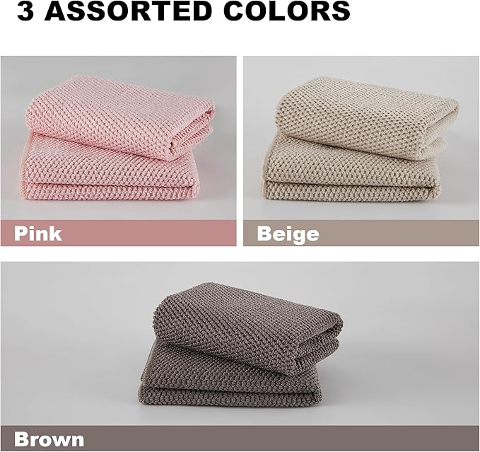 JOYMOOP Microfiber Cleaning Cloth, Soft Absorbent Cloth, Multi-Purpose Cleaning Cloth, Highly Absorbent Cleaning Rags, Lint-Free, Streak-Free Cleaning Cloths for Kitchen Home Office-3Pcs