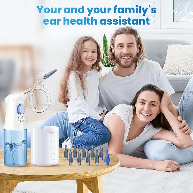Ear Wax Removal, Ear Cleaner, Ear Wax Removal Kit, FSA Eligible Items Only List, Manual Ear Irrigation Flushing System, Safe and Effective to Clean Ear Built Up Wax