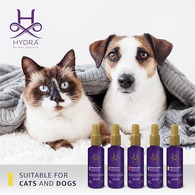 Hydra Forever Candy Pet Cologne, Finishing Cologne for Dogs and Cats, Grooming Spray, 4.4 Ounces
