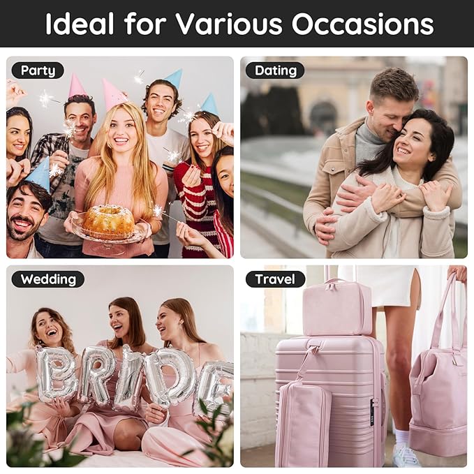 Segbeauty Perfume Travel Refillable, 20ml Portable Mini Perfume Atomizer, 2 Pack Empty Cologne Dispenser Perfume Bottles Scent Pump Case Toiletries Container Sprayer Travel Essential Accessory Set