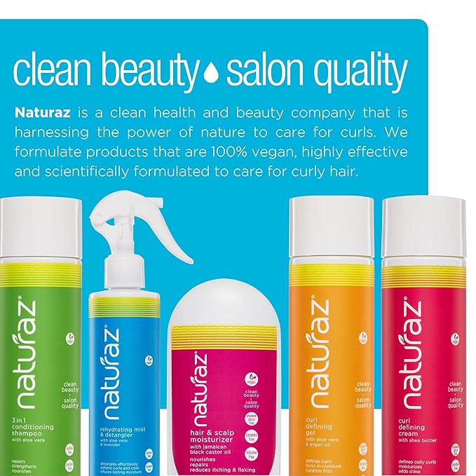 Rehydrating Mist & Hair Detangler Spray – Natural Leave In Conditioner Spray with Aloe Vera & Lavender for Dry, Curly, Coily, Matted or Damaged Hair for Women, Men & Kids – Vegan – 8 fl oz