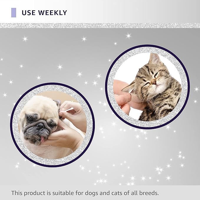 Hydra Professional Ear Cleaner, Cat and Dog Ear Cleaner, All Breeds and Coat Types, 16.9 Ounces