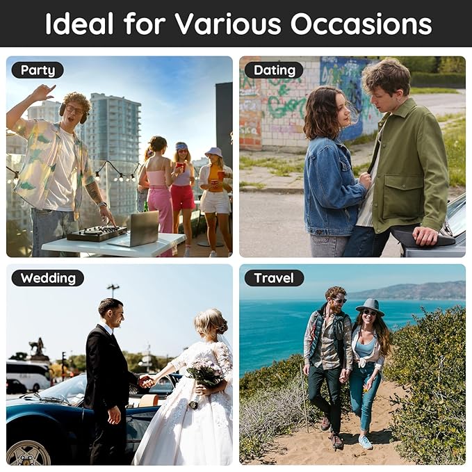 Segbeauty 0.34oz Atomizer Sprayer for Perfume, 10pcs Glass Perfume Bottles Empty, 10ml Travel Refillable Cologne Bottle Portable Sprayer Atomizer Travel Accessory Toiletries Cosmetic Dispenser Bottle