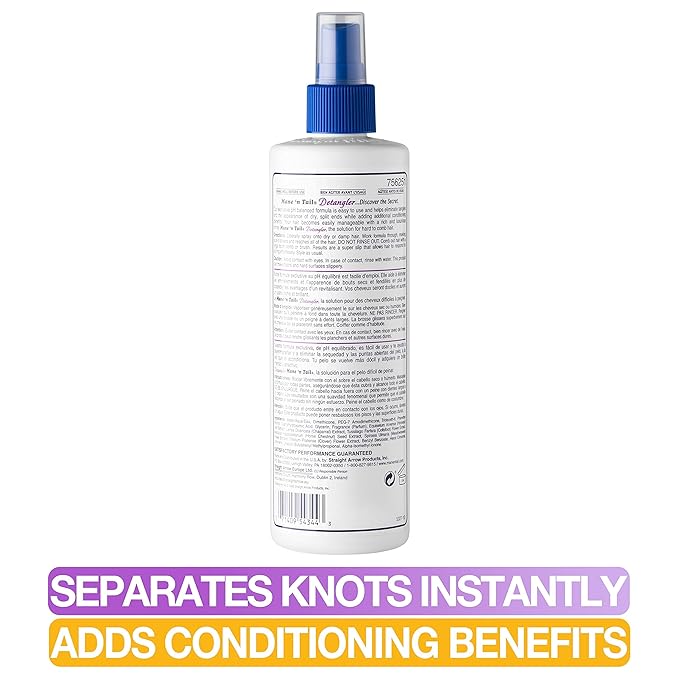 Mane 'n Tail Detangler 12 oz – pH Balanced Formula to Eliminate Tangles, Knots & Split Ends, Adds Shine and Improves Manageability