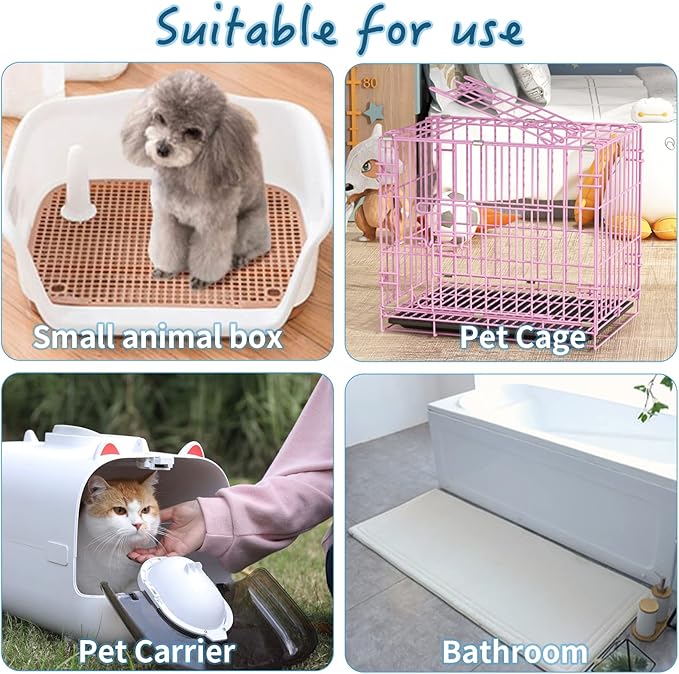 Tfwadmx 100 Pcs Rabbit Pee Pads Disposable Cage Liners Leak-Proof Super Absorbent Potty Training Pad for Puppy Guinea Pigs Hedgehog Hamsters Chinchillas Cats and Other Small Animals