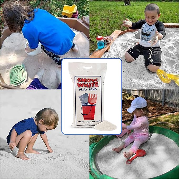 3 Pack Large 50 Pound Play Sand, Finely Graded, Fully Washed and Easy to Use for Children's Art, Trays, and Sandbox