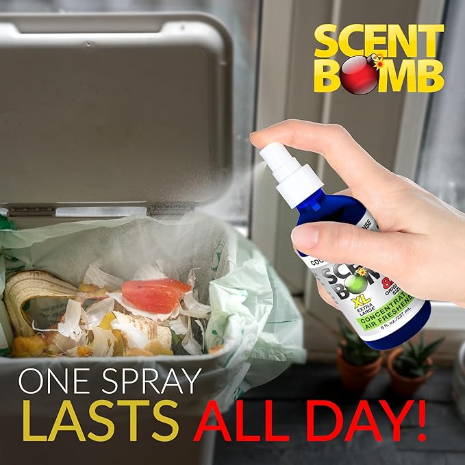Scent Bomb Air Freshener Spray, Long-Lasting Odor Eliminator for Home & Car, Effective Deodorizer Spray for Kitchen, Bathroom, Fresh Room Spray & Smell Neutralizer, Coconut Paradise