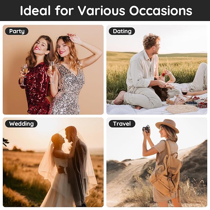 Segbeauty Travel Perfume Atomizer Refillable, 2 Pack 20ml Portable Refill Bottles, Travel Size Refill Bottle Empty Glass Sprayer Cologne Fragrance Spray Bottle Small Liquid Dispenser