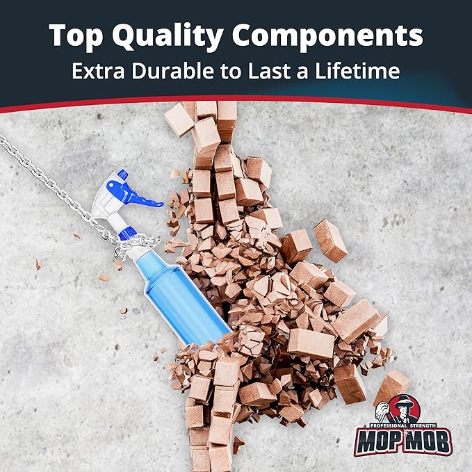 High Output, Leak Proof 32oz Spray Bottle 3 Pack - Spray Heads Included. Clear, Heavy Duty 32 Oz Plastic Sprayers for Mixed Chemicals, Bleach and Liquid Cleaner. Best Home Cleaning Supplies