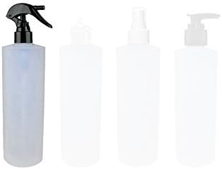 Perfume Studio 4oz Trigger Spray Plastic Bottles, 8-Pack - Strong and Safe HDPE Plastic with 24/410 Neck Finish (Black Trigger Sprayer)