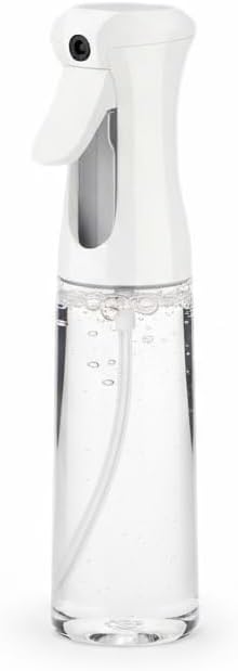 Spray Bottle for Hair, SkinCare, Planting, Showering Pets, Travel, Cleaning &Home, Empty Ultra Fine Mist hair spray bottle for Styling, Water Mister, Refillable(300ml/10.1 oz)(White)